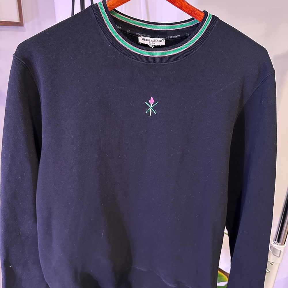 Black Crewneck Sweater by